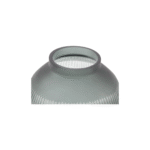Grey Ribbed Glass Vase - Image 5