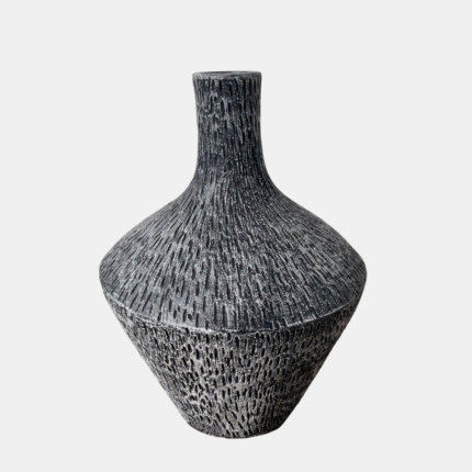 Maya I Textured Terracotta Vase