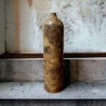 Mocha Swirl III Paper Mache Vase - Image 2