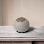 Beige Eye Paper Mache Vase - Image 2