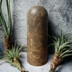 Mocha Swirl I Paper Mache Vase - Image 2