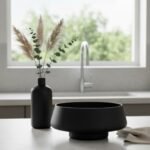 Frosted Black Centerpiece Bowl - Image 2