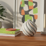 Strata II Ceramic Vase - Image 2